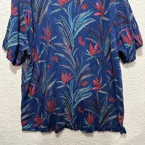 Tommy Bahama Men's Button Down Shirt Size 3XL Manriscala Blooms Floral Print